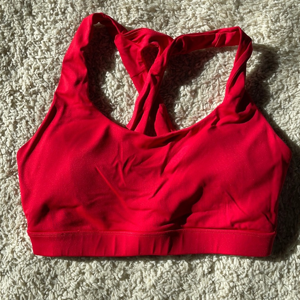 Forever 21 red sports bra, medium